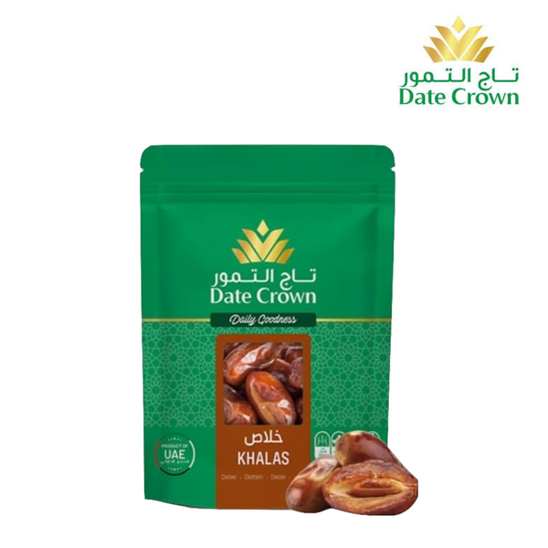 Date Crown Khalas Dates 500g – Premium UAE Dates | 100% Natural, No Added