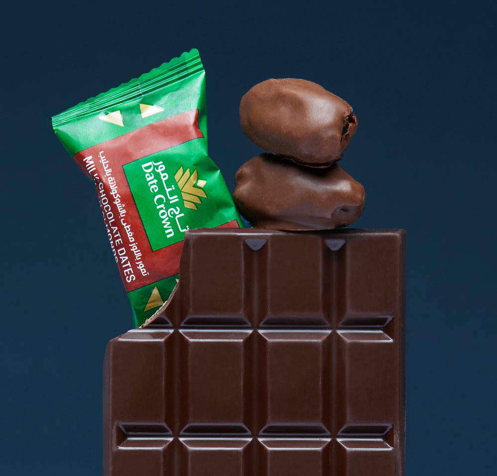 Date Crown Chocolate Dates – 250g Mixed Dark & Milk Chocolate Covered Delight