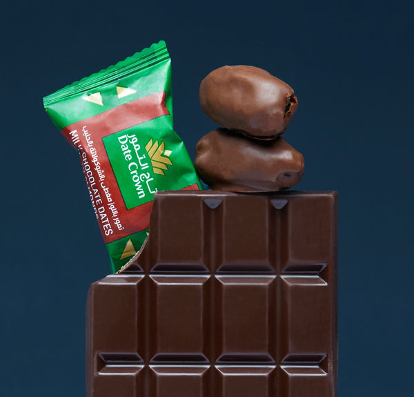 Date Crown Chocolate Dates – 250g Mixed Dark & Milk Chocolate Covered Delight
