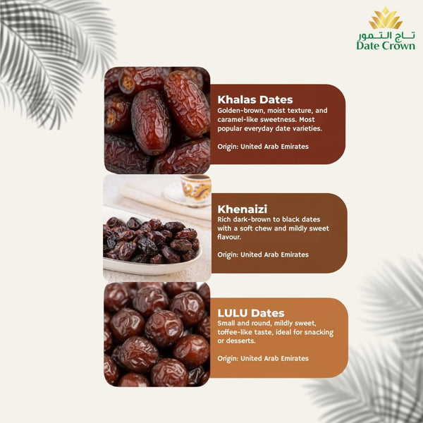 Date Crown Lulu Dates 1Kg – Premium UAE Dates | 100% Natural