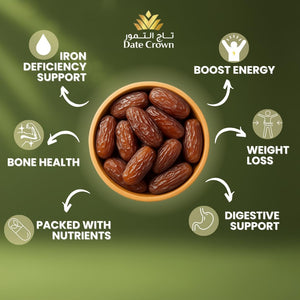 Date Crown Khalas Dates 1Kg – Premium UAE Dates | 100% Natural
