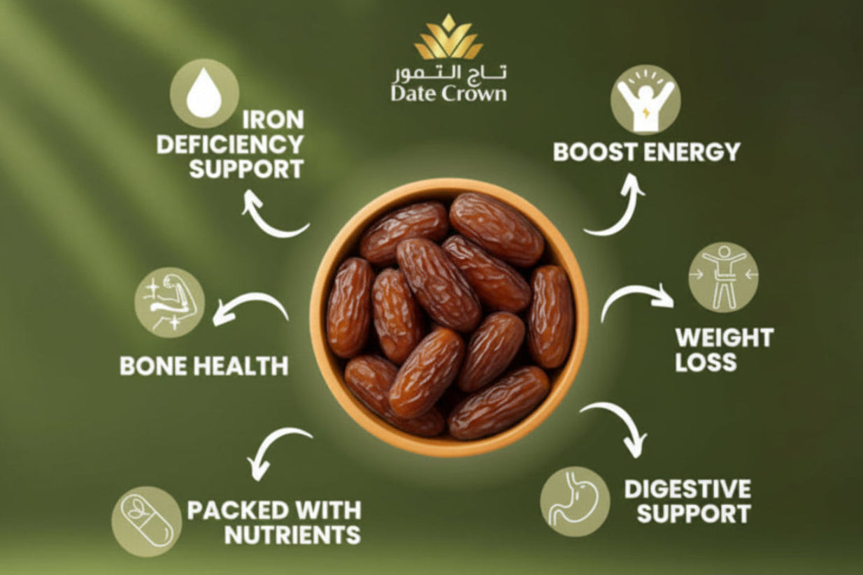 Date Crown Khalas Dates 1Kg – Premium UAE Dates | 100% Natural