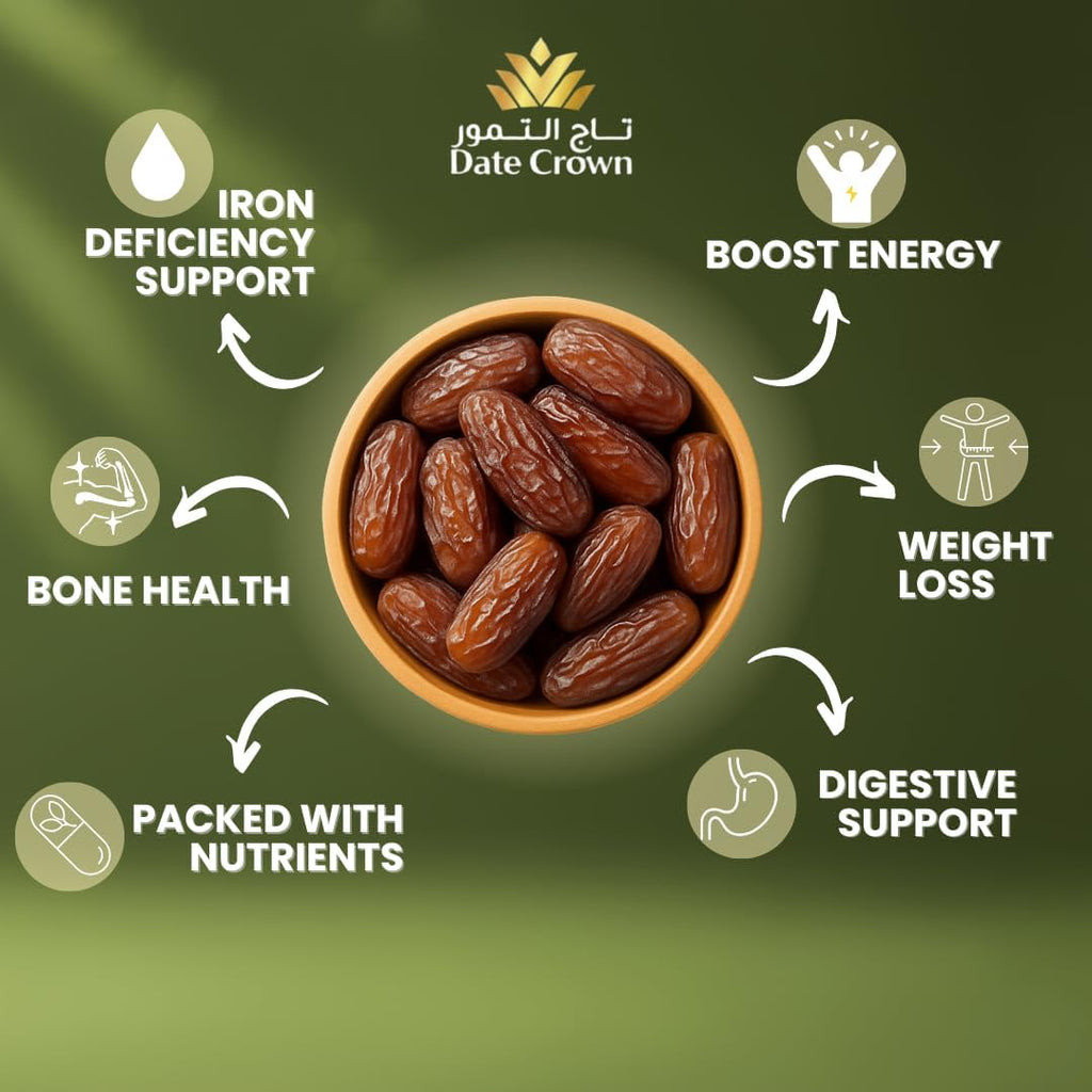 Date Crown Khenaizi Dates 1Kg – Premium UAE Dates | 100% Natural