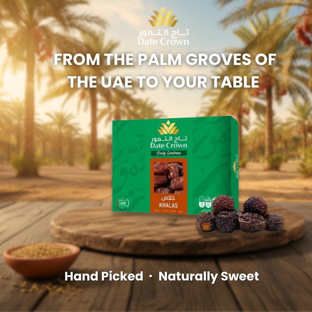 Date Crown Khalas Dates 1Kg – Premium UAE Dates | 100% Natural